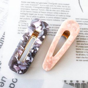 Oversized Acrylic Hair Clips y2k 90s